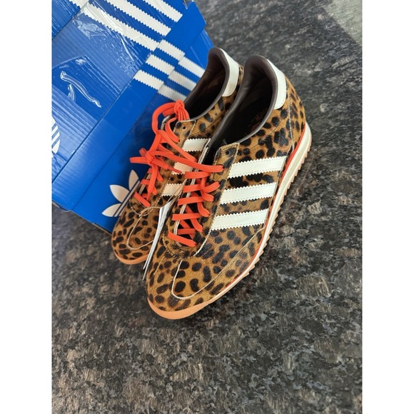 Adidas SL 72 OG Women's Athletic Shoes Black Leopard Casual Sneakers Pick Size - Picture 2 of 12